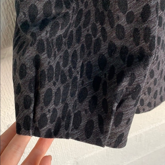 Michael Kors Textured Fur Ribbon Tie Front 3/4 Sleeve Bell Blazer Coat sz PL - Picture 5 of 9